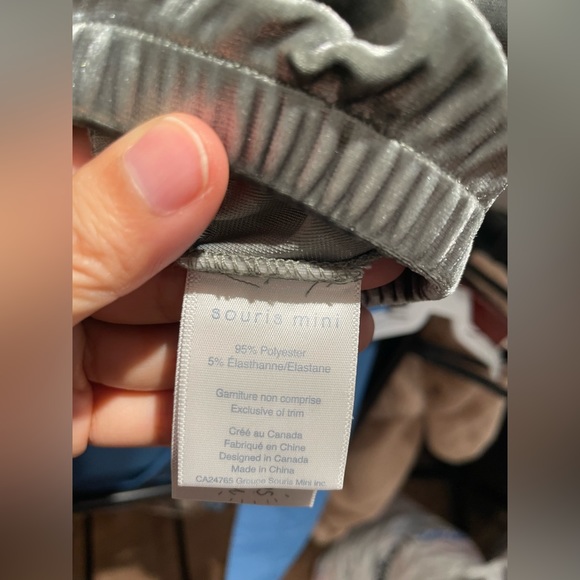 Souris Mini Matching Set 9/12M Velvet Top+Bottom Set - Picture 5 of 6